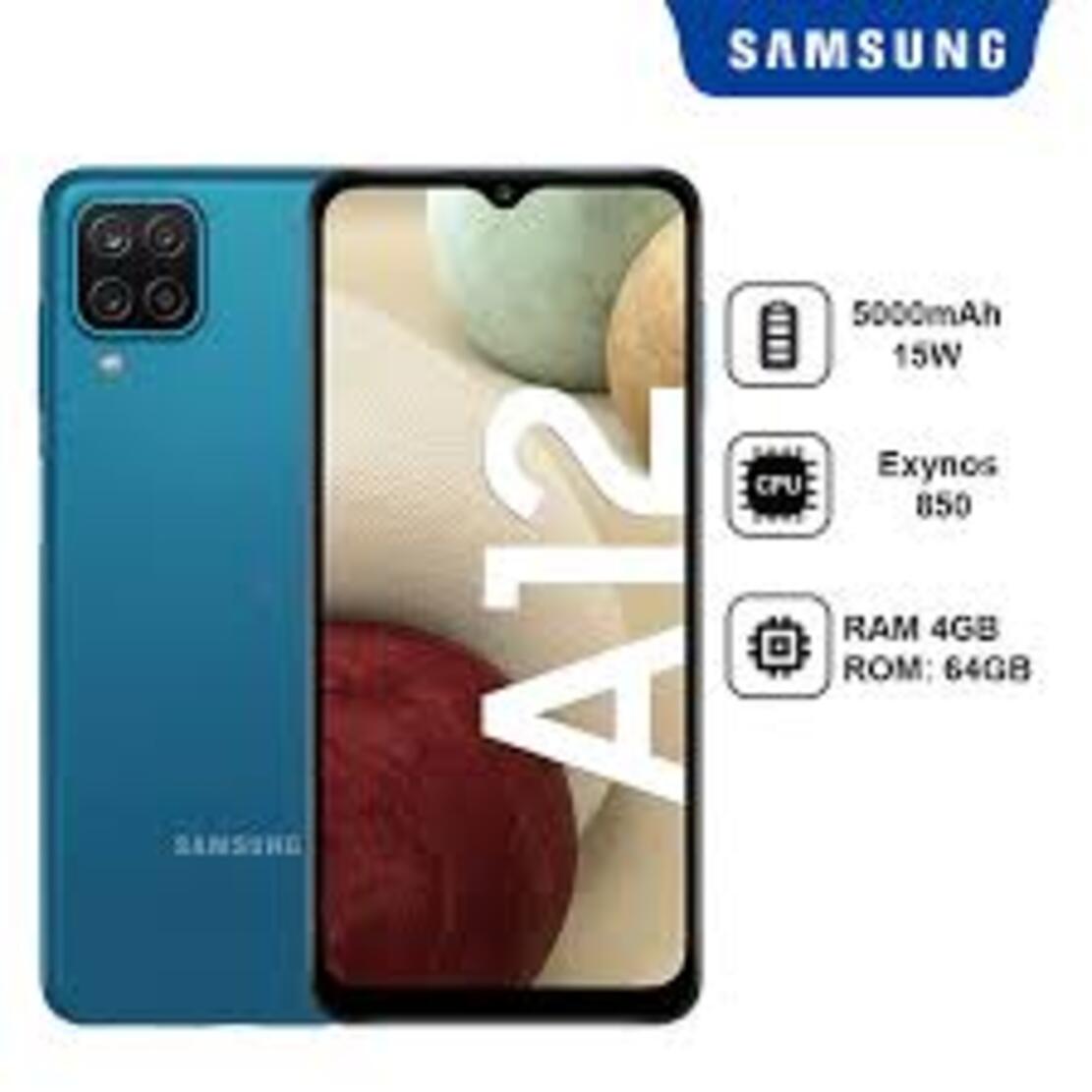 điện thoại Samsung Galaxy A12 máy 2sim ram 4G/128G Chính Hãng, Màn hình: PLS TFT LCD6.5"HD+ - Bảo hành 12 tháng