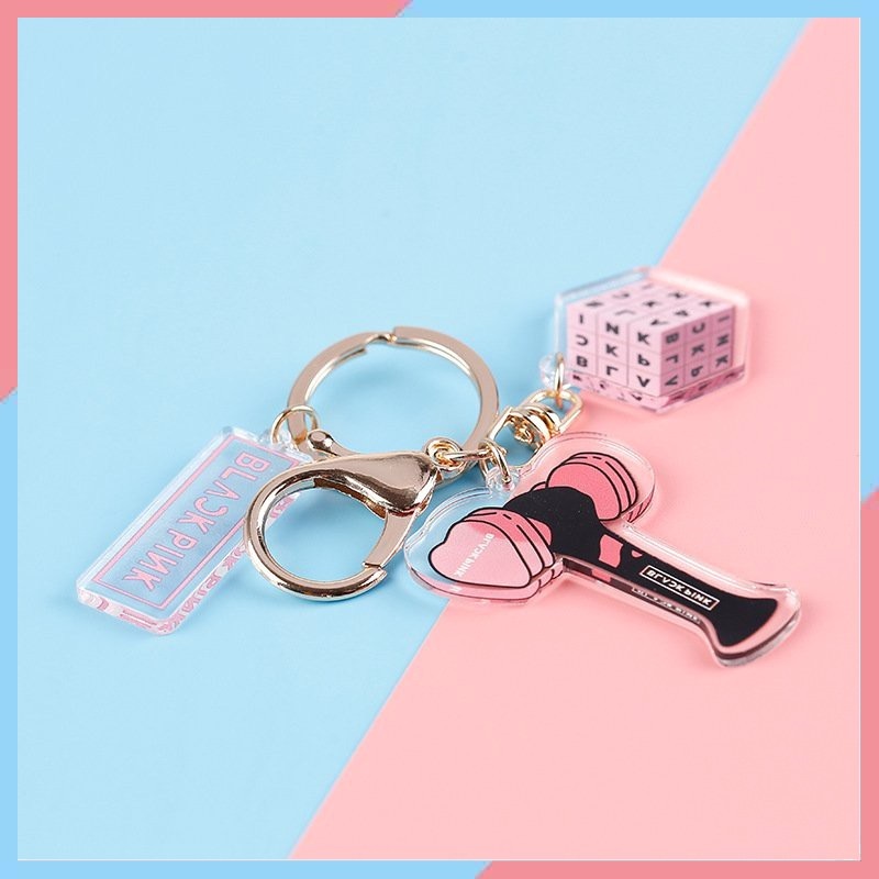 móc khóa mika lightstick bts , blackpink