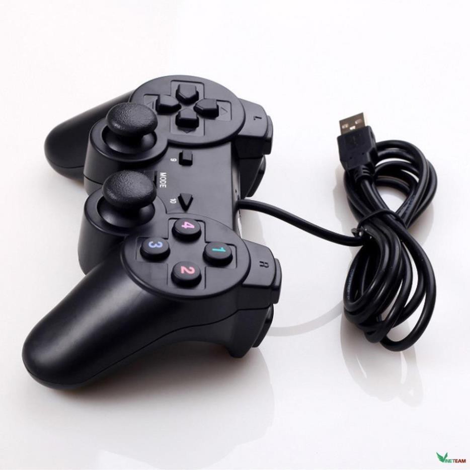 Tay cầm chơi game cho pc/laptop ps2 cổng usb đen