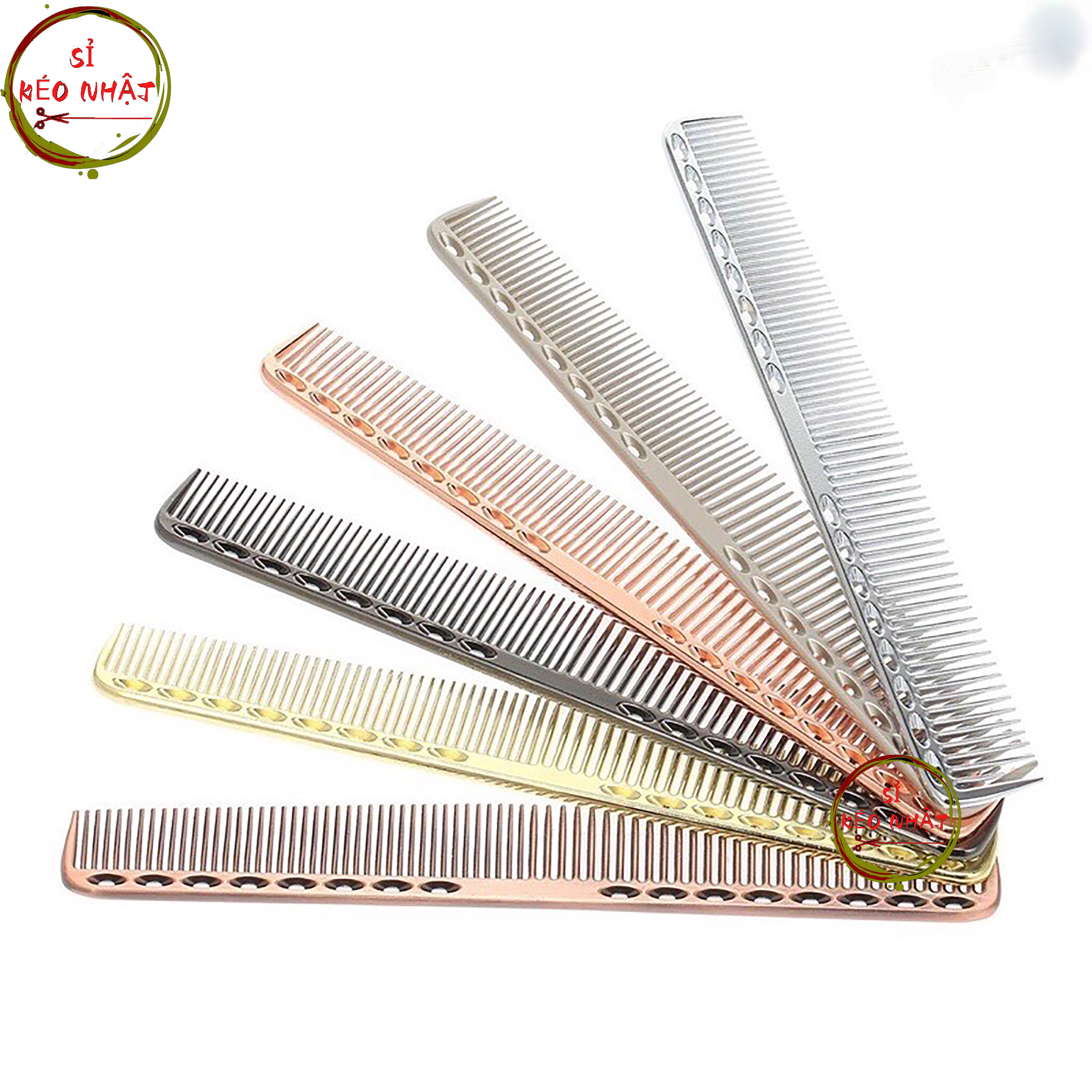[HCM]Lược nhôm cắt tóc nam nữ lược nhôm nguyên khối