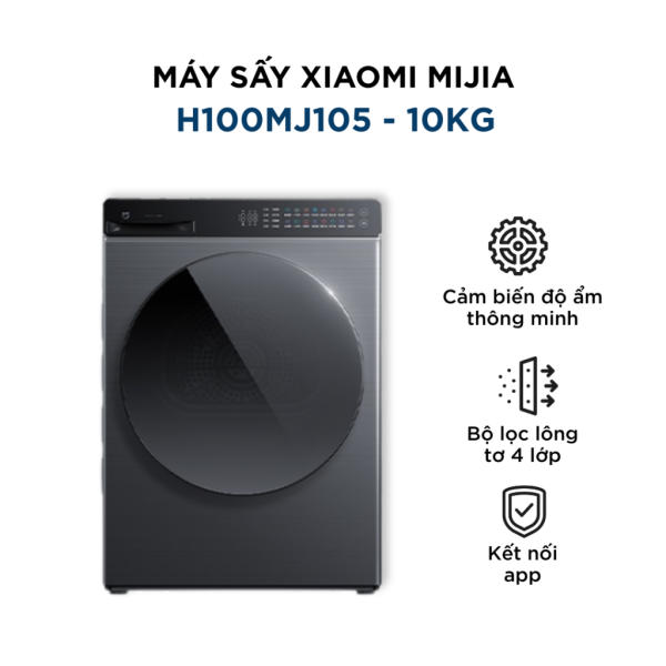 Xiaomi Mijia H100Mj105 10kg Clothes Dryer – Heatpumb Heat Pump Drying Technology, 4-Layer Lint Filter, Energy Saving Model 2025