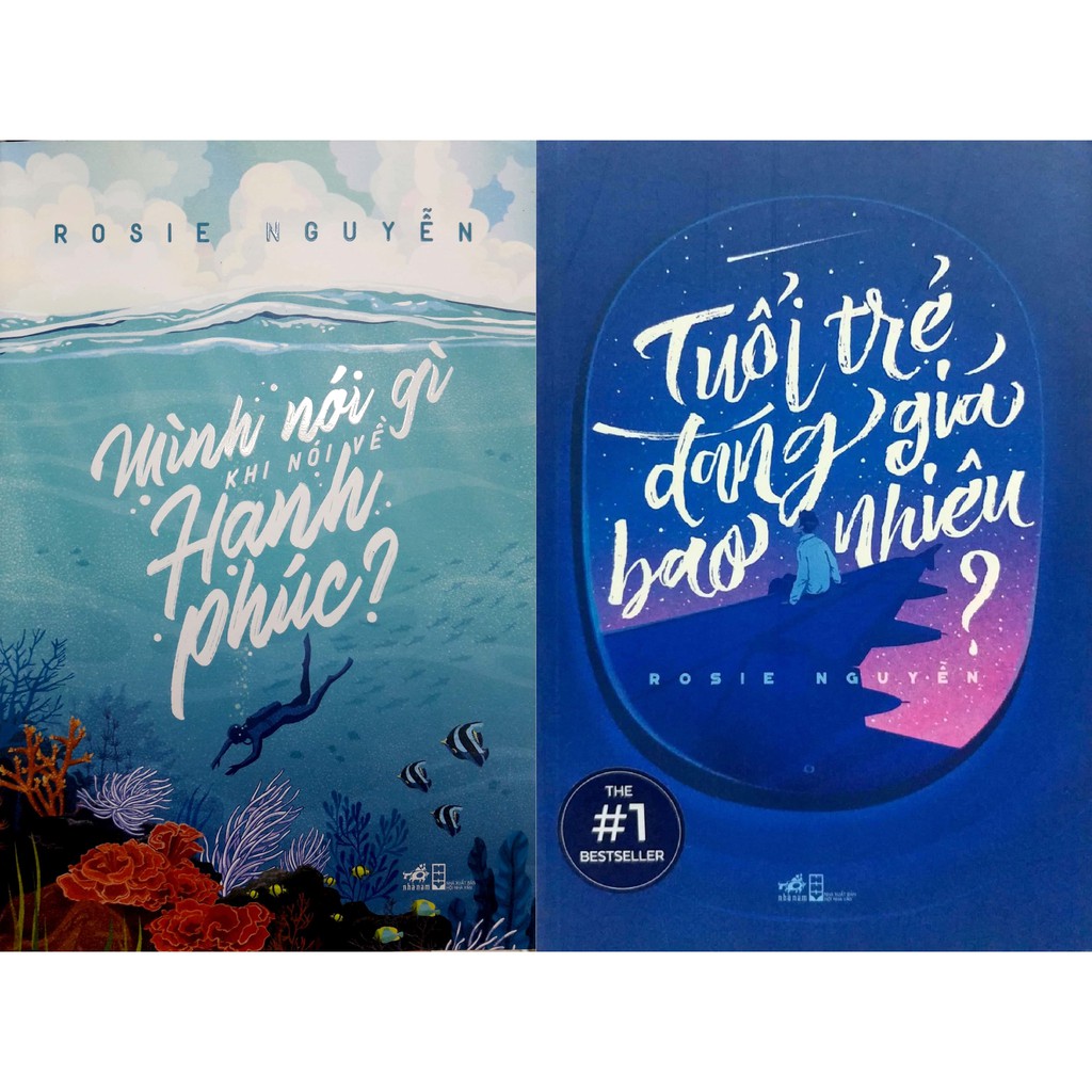 nguyetlinhbook Sách - Combo 2 Cuốn Của Tác Giả Rosie Nguyễn: Tuổi Trẻ Đáng Giá Bao Nhiêu + Mình Nói Gì Khi Nói Về Hạnh Phúc (nguyetlinhbook).