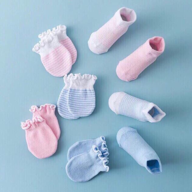Combo 10 bộ bao tay + chân len, vớ tay chân cho bé