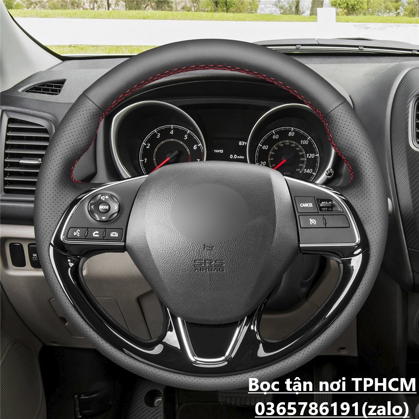 Bọc vô lăng xe Mitsubishi XPander, Mitsubishi Attrage, Mitsubishi Outlander 2017-2019