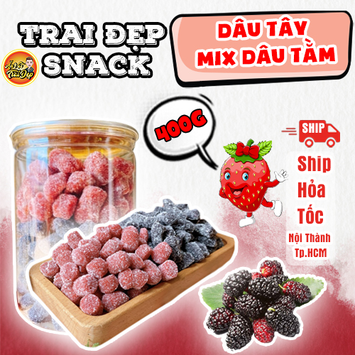 Dâu Tây Mix Dâu Tằm Trai Đẹp 400G