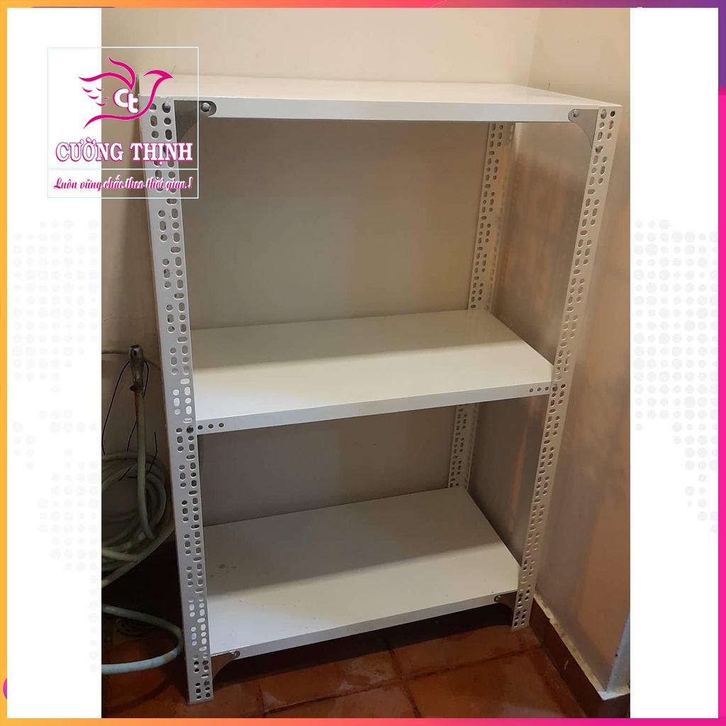 Kệ sắt đa năng dài 0,8 x rộng 0,3 x cao 0,6-0,8m x 2 tầng . kệ v lỗ đựng đồ, lắp ghép đa năng