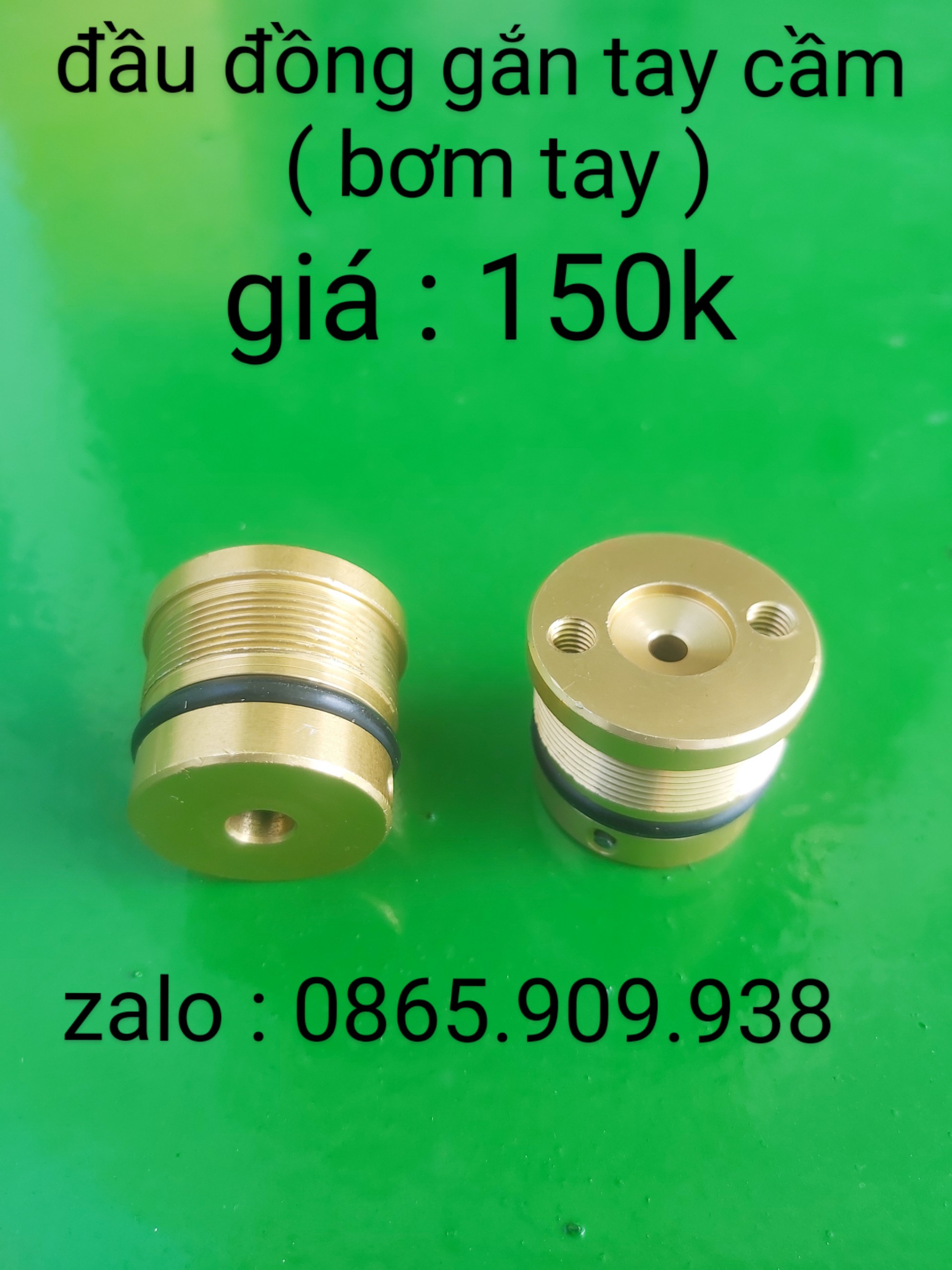 Đầu đồng gắn bơm tay