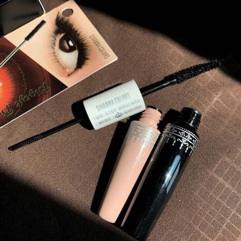 Mascara 2 đầu sivanna max waterproof two-step