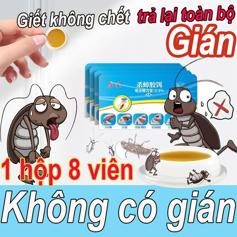 ♻️Giết gián liên hoàn♻️thuốc diệt gián bẫy gián thuốc đuổi gián thuốc diệt gián sinh học 8 viên Thuốc ẩn HOUSHENG giết dế dán 180 ngày Hiệu quả lâu dài An toàn chống gián diệt gián tận gốc thuốc diet gián