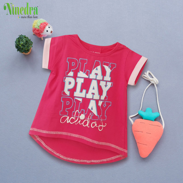 [HCM 💝 Freeship] Áo thun bé gái đuôi tôm chất cotton mềm size từ 8 -15kg - Ninedra