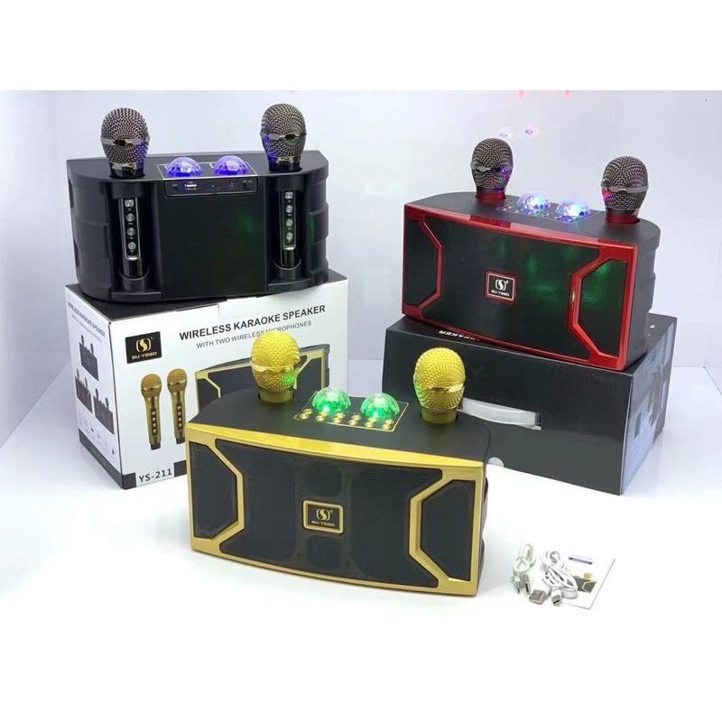 Loa Bluetooth Karaoke SU-YOSD YS-211 Loa Bluetooth Karaoke SU-YOSD YS-211 (Kèm 2 Micro) Loa Bluetooth Kèm 2 Mic Không Dây Hát Karaoke Loa Karaoke SU-YOSD YS-211 (Kèm 2 Micro Không Dây) Loa Bluetooth Karaoke SU-YOSD YS-211