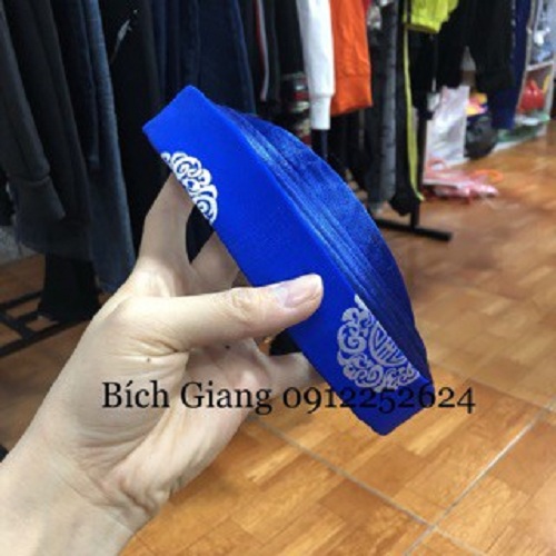 Khăn xếp, mấn, khăn đóng xanh xu bé trai