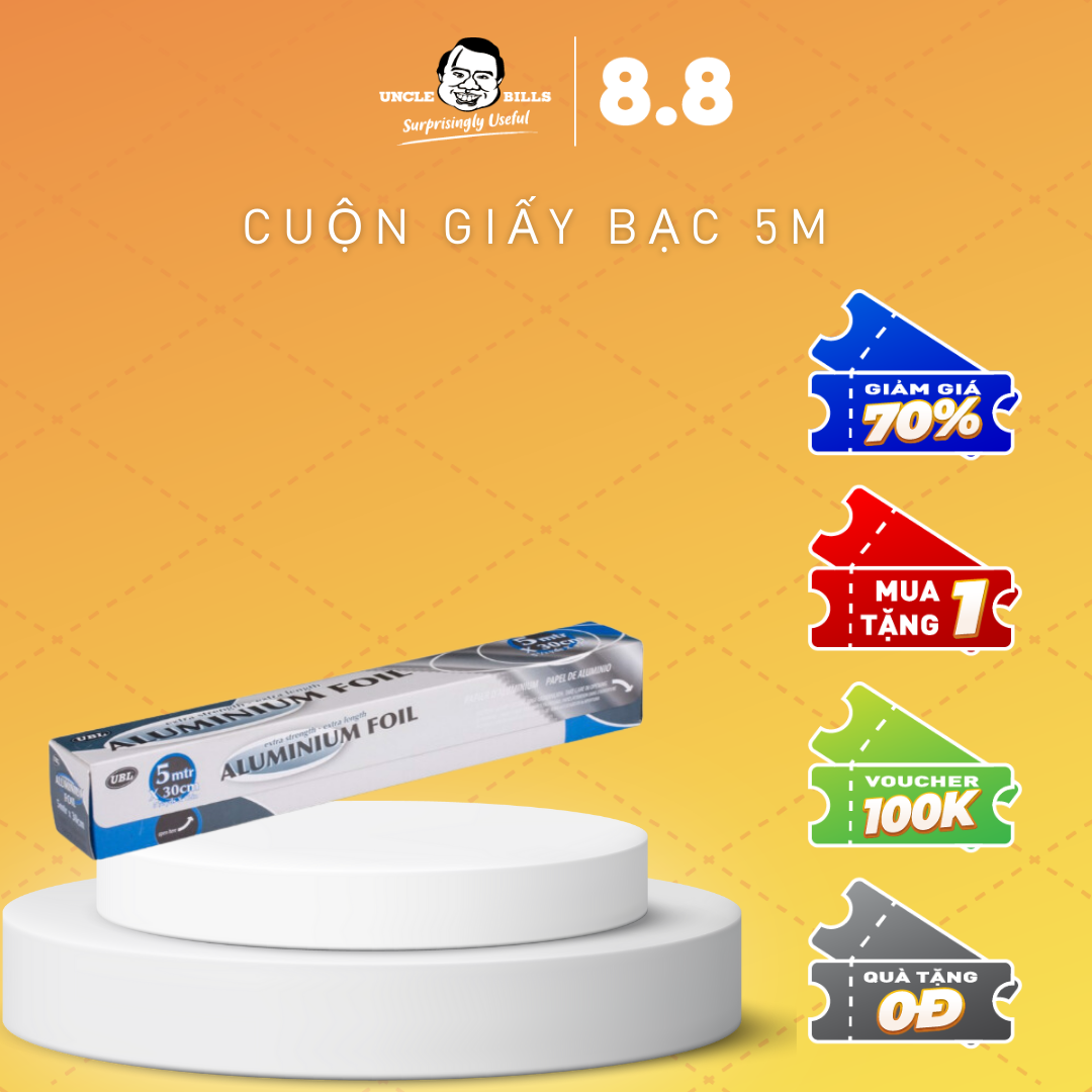 Cuộn giấy bạc nướng 5m uncle bills bc0017