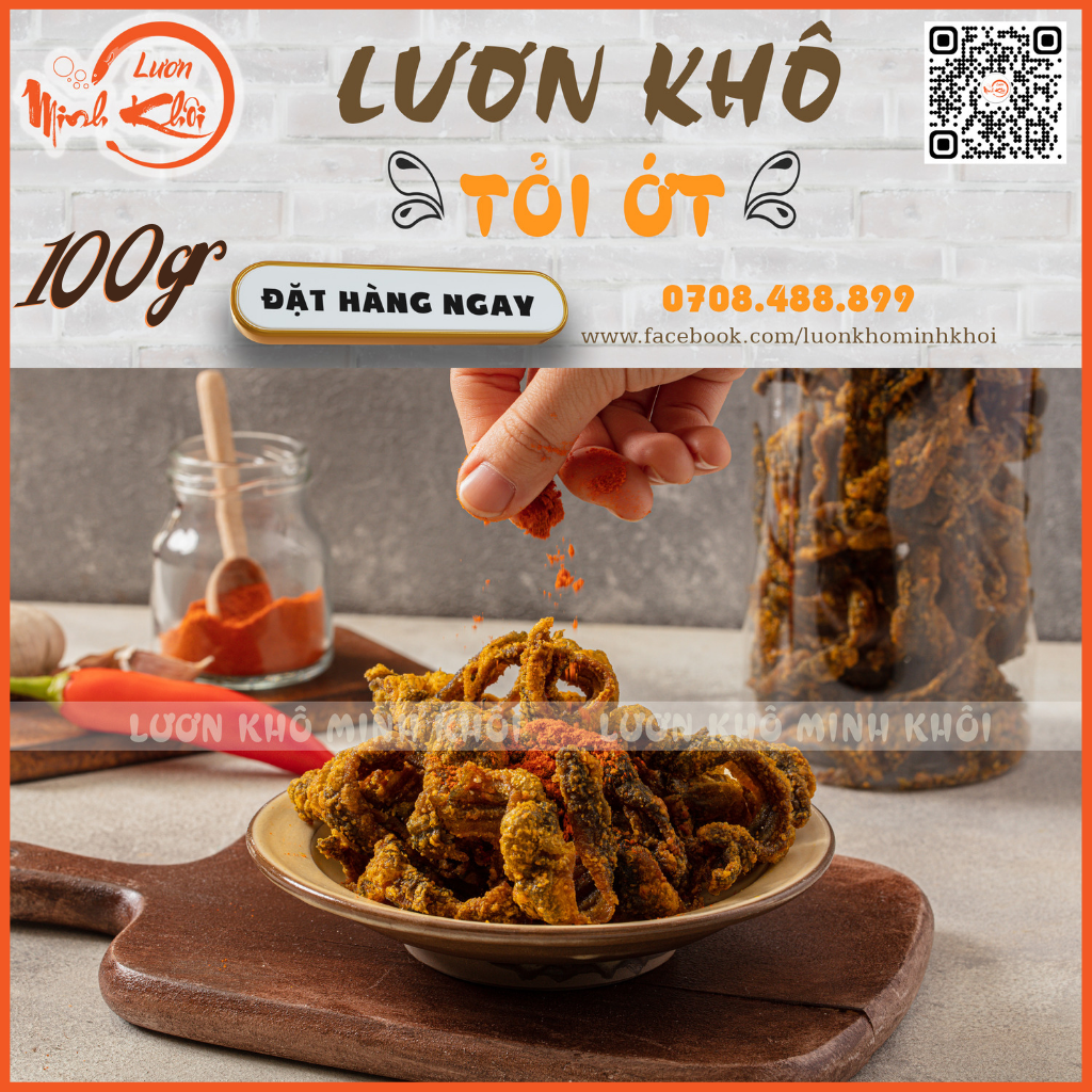 Lươn khô giòn tan vị Tỏi ớt - Lươn Khô Minh Khôi