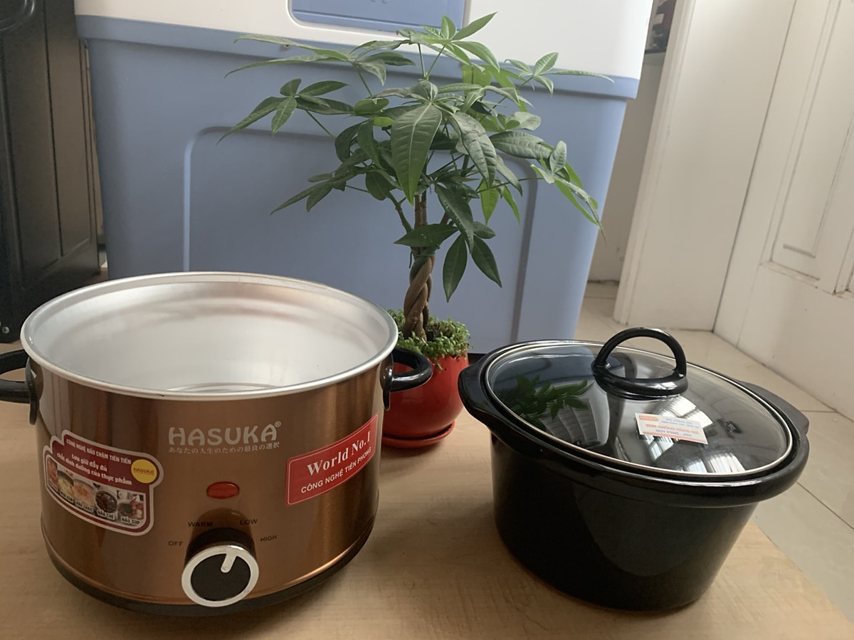 Nồi Nấu Chậm, Nồi Hầm, Kho Cá, Nấu Cháo HASUKA HSK-118 - 2,5 Lít - Hàng Chính Hãng (Màu ngẫu nhiên)