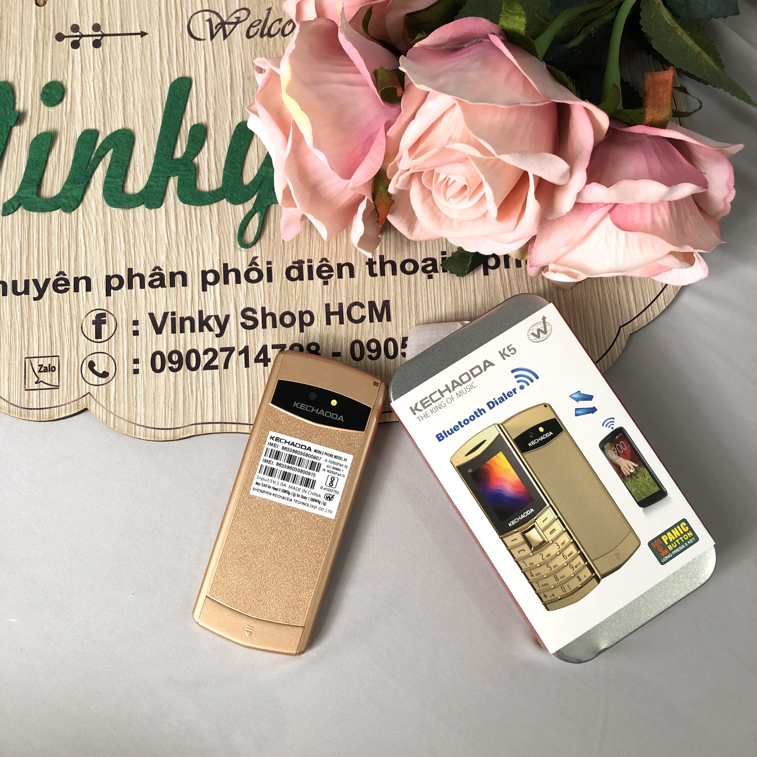 Điện Thoại Kechaoda K5 2 sim siêu mỏng - Bảo hành 12 tháng
