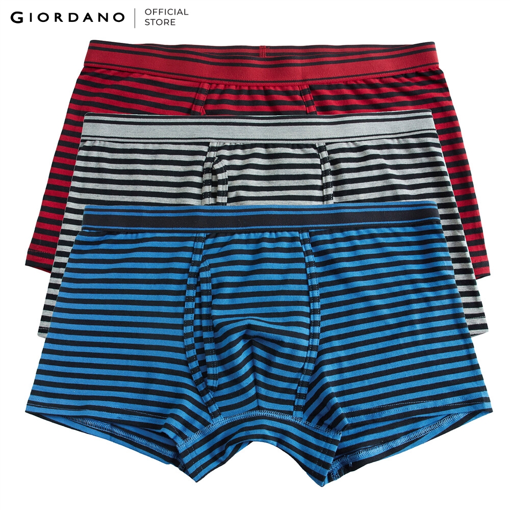 GIORDANO Bộ 3 Quần Lót Nam Men's Trunk 01179013