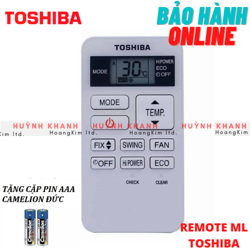 Remote ml to.shi.ba a/c bền đẹp