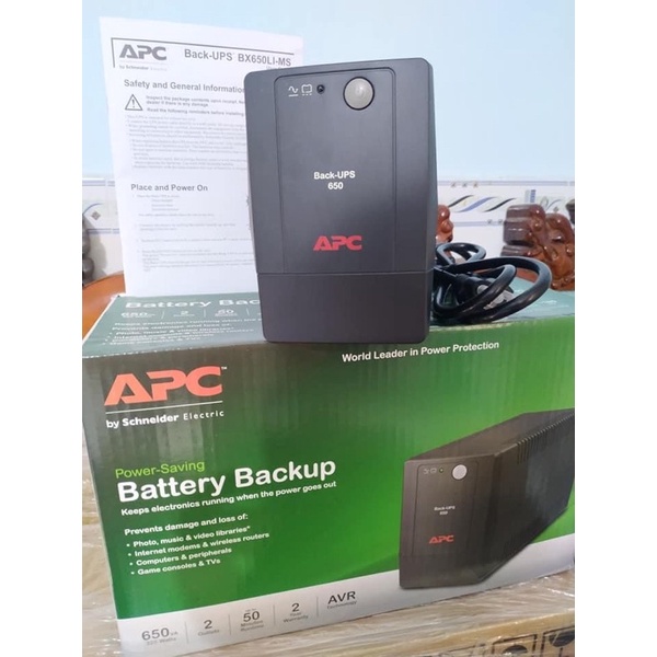 Bộ lưu điện apc 650va/325waats like new 99%