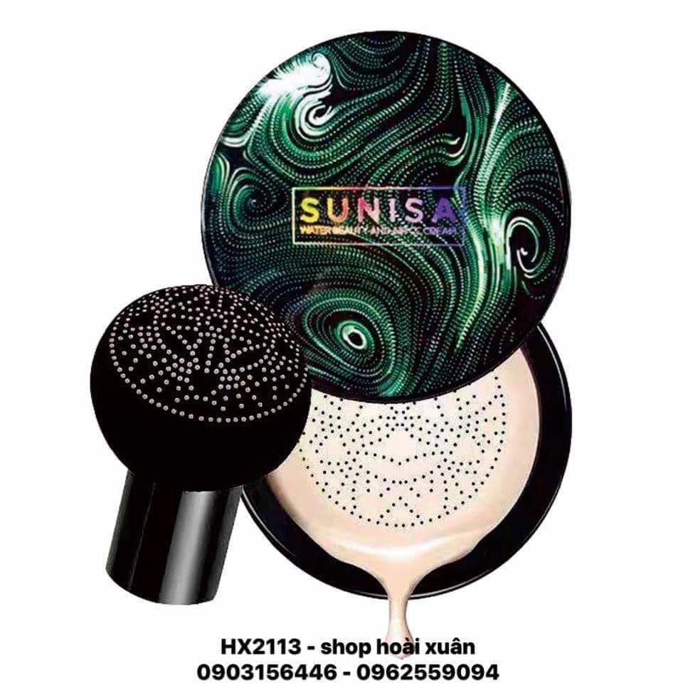 PHẤN NƯỚC SUNISA KÈM CỌ MÚT TÁN KEM che khuyết điểm - HX2113 - Làm đẹp / Trang điểm / Mặt / Che khuyết điểm