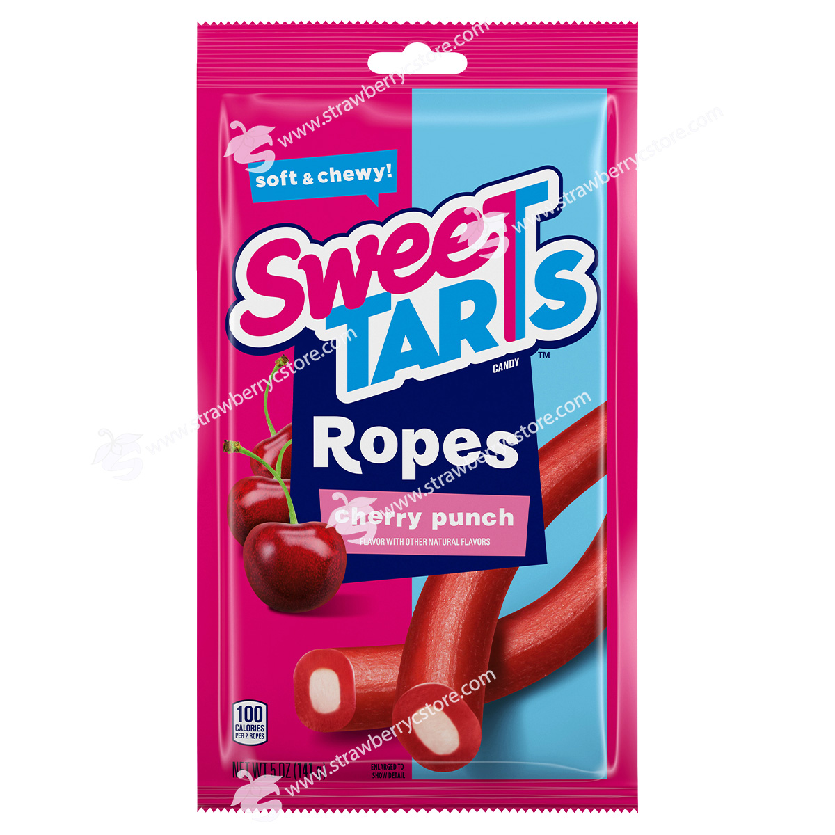 Kẹo dẻo trái cây sweetarts® rope cherry punch soft & chewy candy, gói 141g