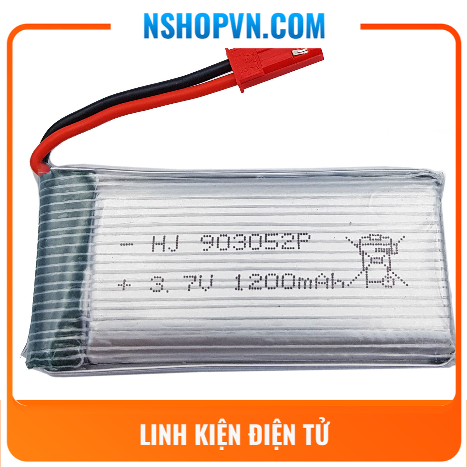 Pin Lipo 3.7 V 500 mAh, 600 mAh, 650mAh, 750mAh, 850mAh, 1200mAh