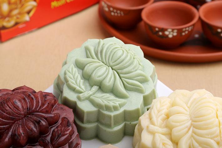 Bộ 2 khuôn rau cau hình hoa cúc đẹp mắt