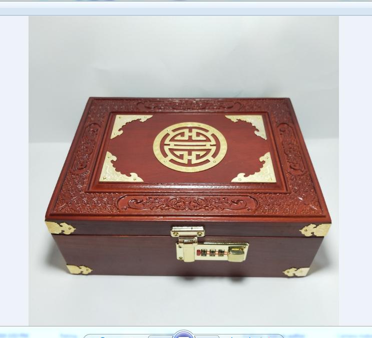 HỘP ĐỰNG ĐỒ NỮ TRANG, HỘP ĐỰNG KIỀNG CỔ BẰNG GỖ HƯƠNG CÓ KHÓA MÃ SỐ CAO CẤP SIZE TO - ẢNH THẬT