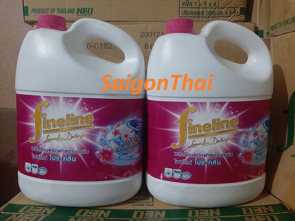 Nước Giặt Xả Quần Áo đậm đặc Fineline Hồng Đậm