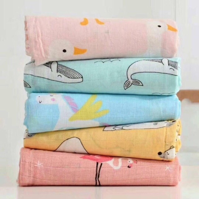[GIÁ HỦY DIỆT] Hộp 2 KHĂN Aden and Anais SỢI TRE ROYAL CARE cao cấp💖siêu mềm mịn❤️1.2m*1.2m