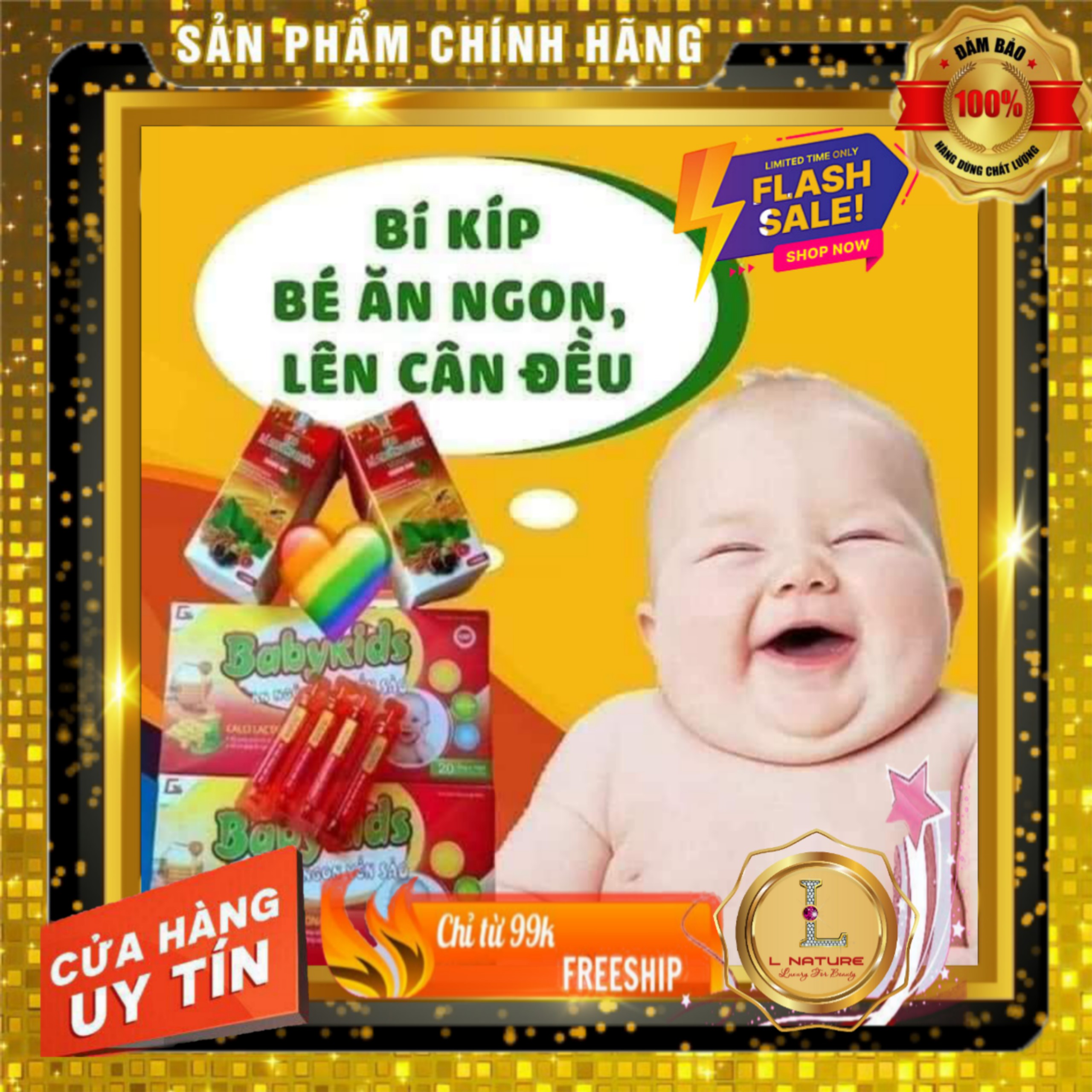 Sirô yến sào Baby Kids cho bé ăn ngủ ngon, nuôi con nhàn tênh - HỘP 20 ống