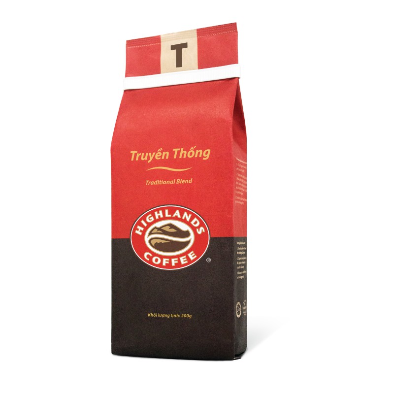 Giá sốc - Cà phê rang xay Truyền Thống Highlands Coffee gói 200g