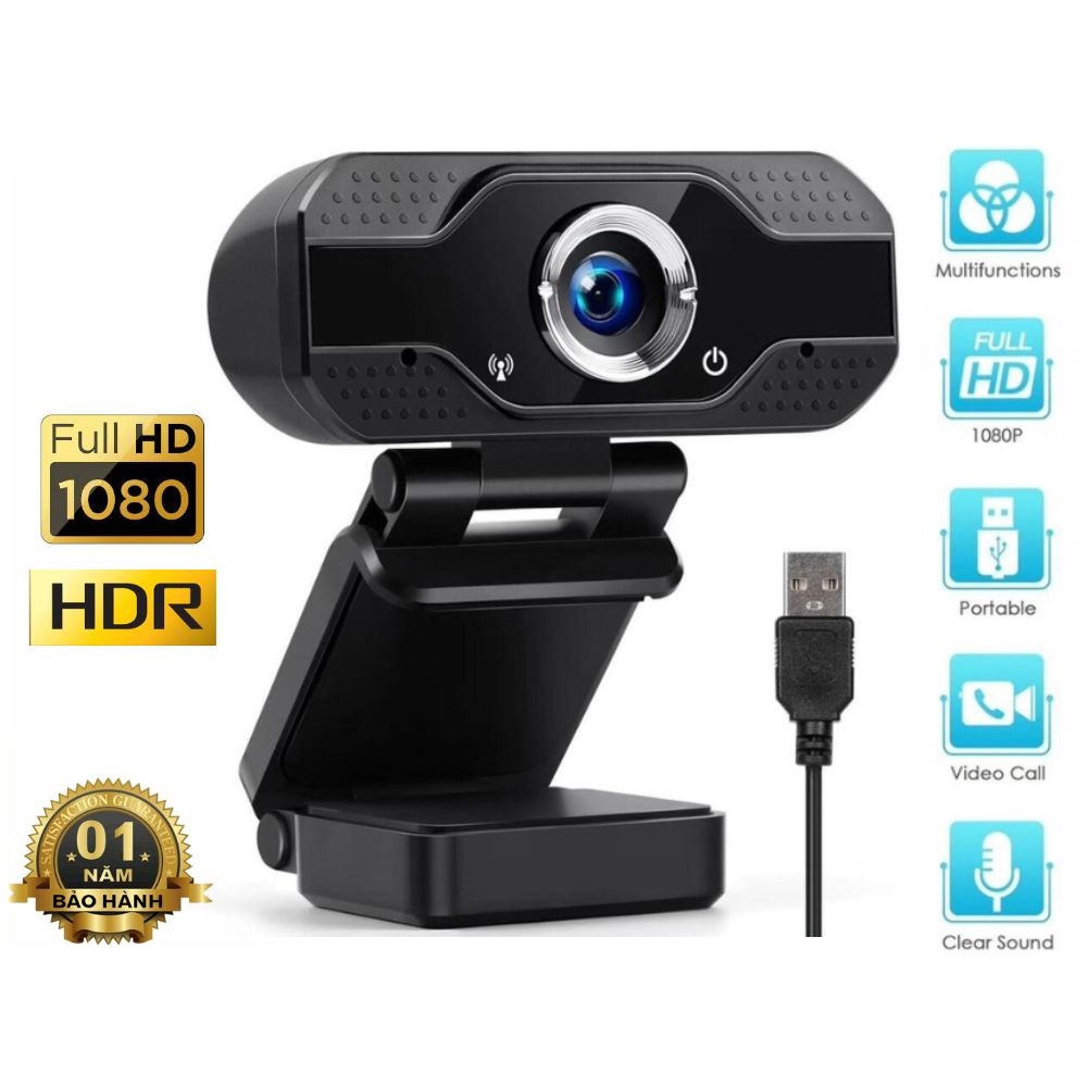 Webcam máy tính J2 PRO 1080P Full HD HDR Có Mic để truyền phát video phục vụ hội họp trực tuyến, chơi game, giải trí