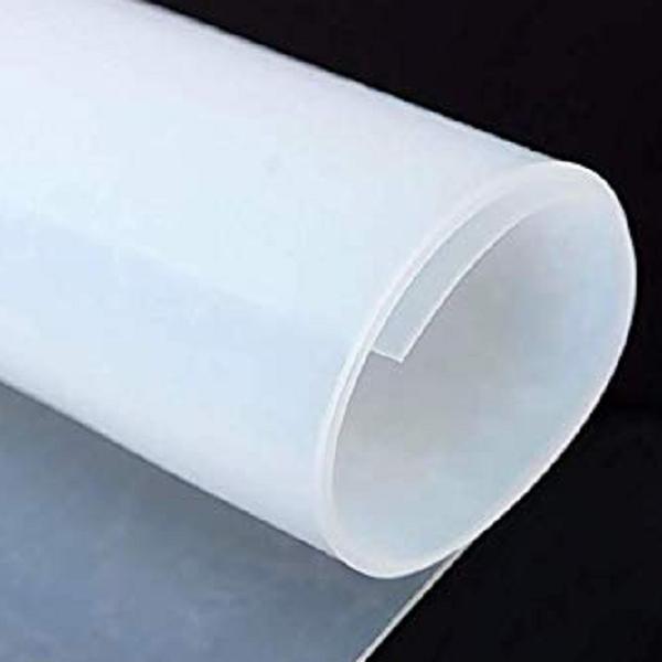 Tấm silicon chịu nhiệt trên 230 độ c. dẻo. màu trắng. dày 1mm. khổ 1m. Đơn giá này tính cho 1m2.