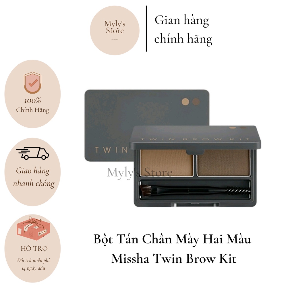 Bột tán chân mày hai màu Missha Twin Brow Kit - mylysstoredn