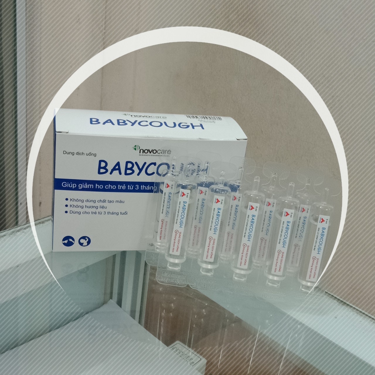 Siro ho BABYCOUGH giảm ho, ngứa rát cổ họng cho bé từ 3 tháng tuổi, hộp 20 ống