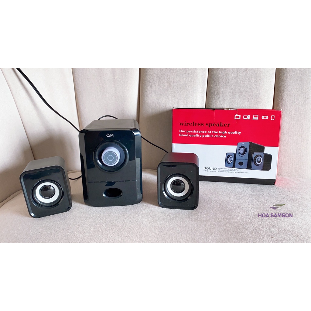 [Bass Cực Mạnh] Bộ 3 Loa Vi Tính PC Cao Cấp 2.1 - Loa vi tính Âm Bass Echo Hay - Nhỏ Gọn cam kết bảo hành 6 tháng lỗi đổi mới