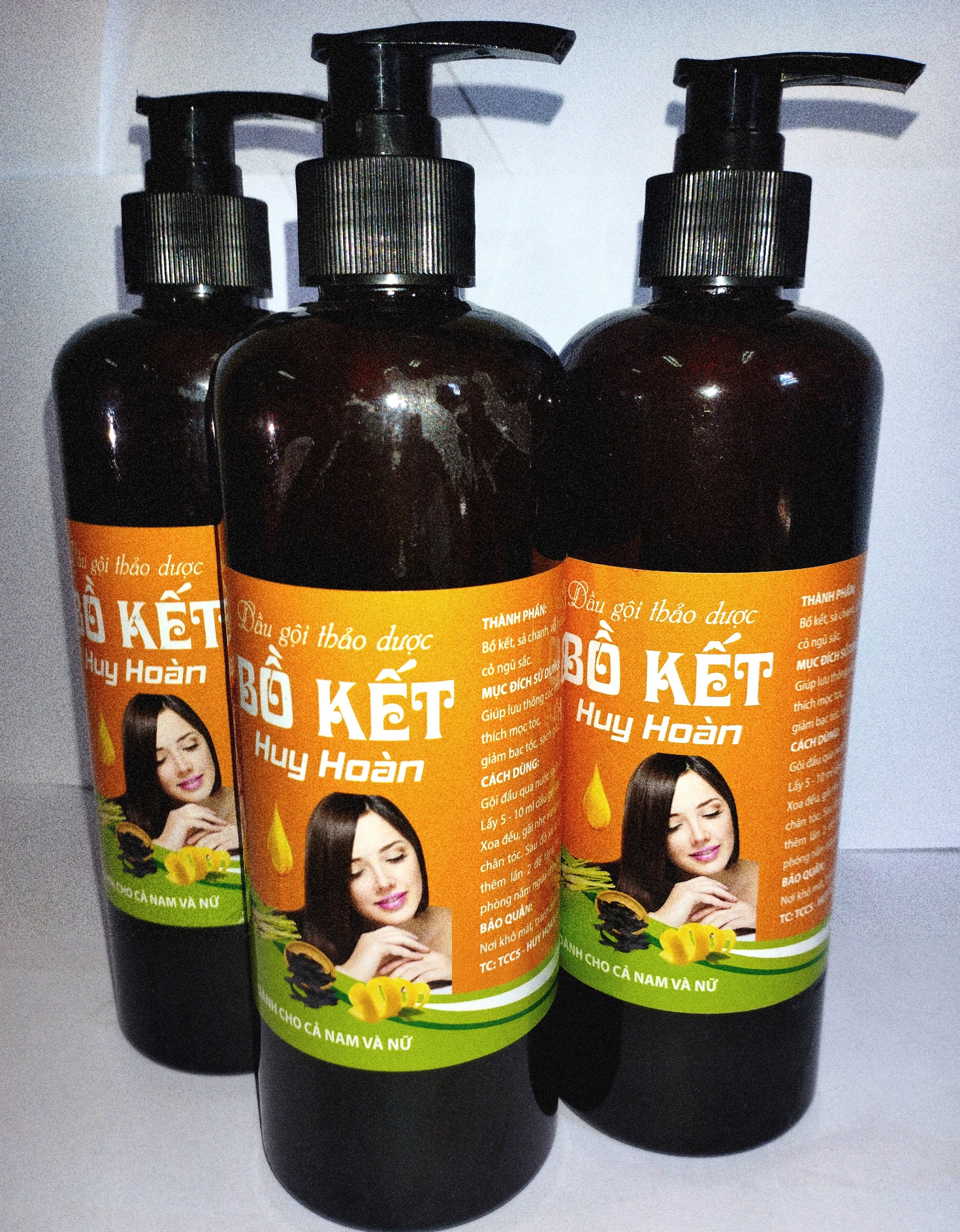 Dầu gội thảo dược bồ kết - huy hoàn