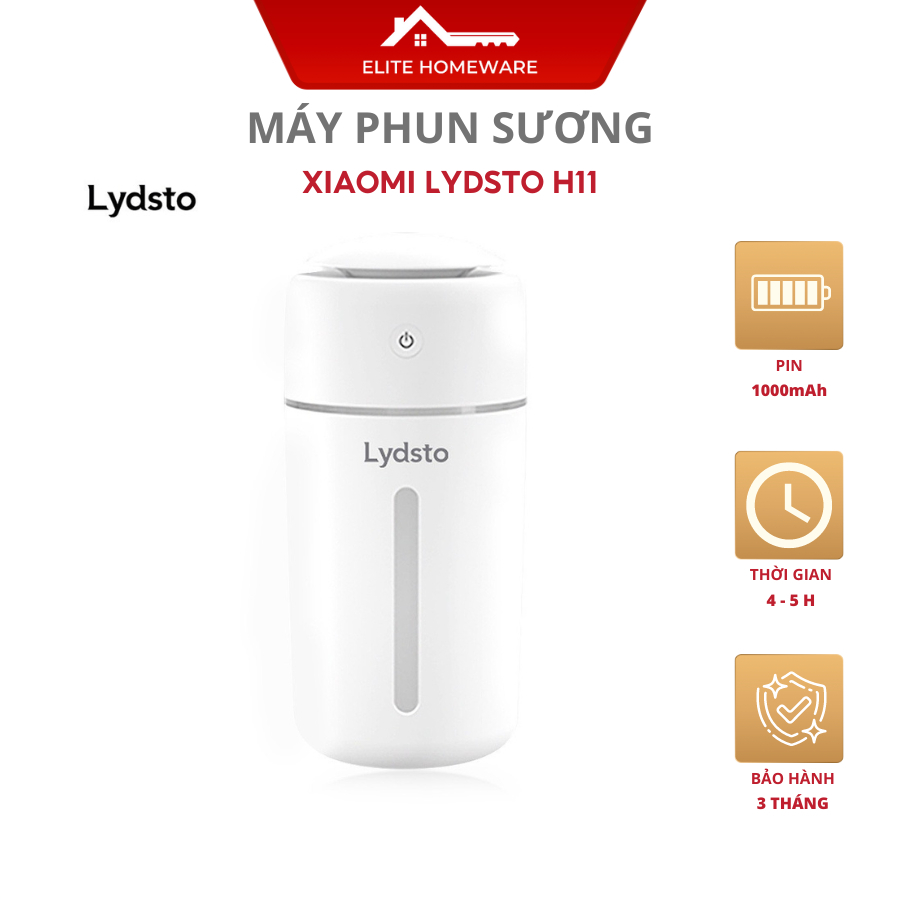 Máy phun sương Xiaomi Youpin tạo độ ẩm không khí lydsto Thể tích 400ml kết nốI USB tiện dụng