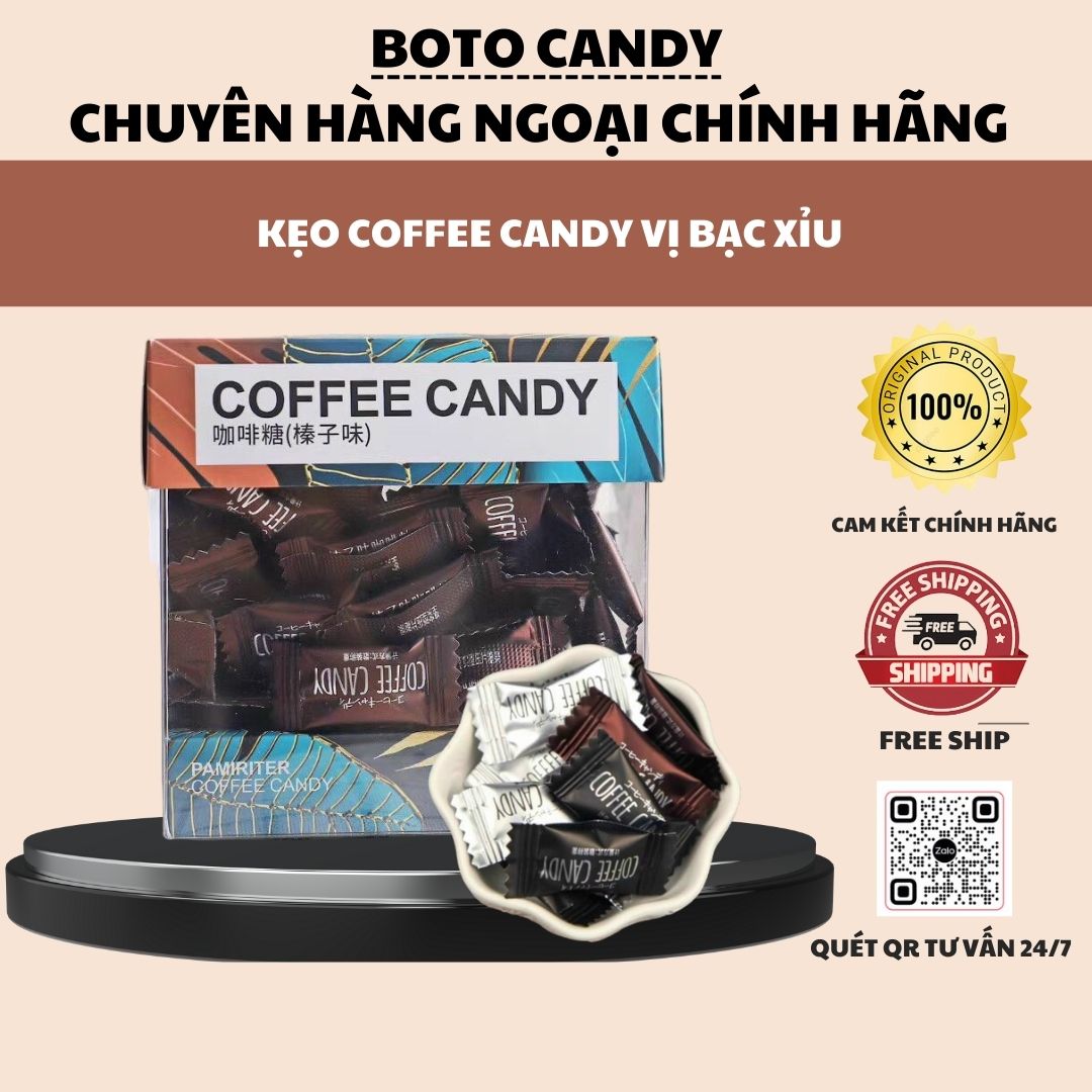 Kẹo coffee candy pamiriter đài loan vị xanh hạt phỉ - kẹo cafe bạc xỉu - cà phê bạc xỉu - kẹo ăn vặt - kẹo tỉnh ngủ