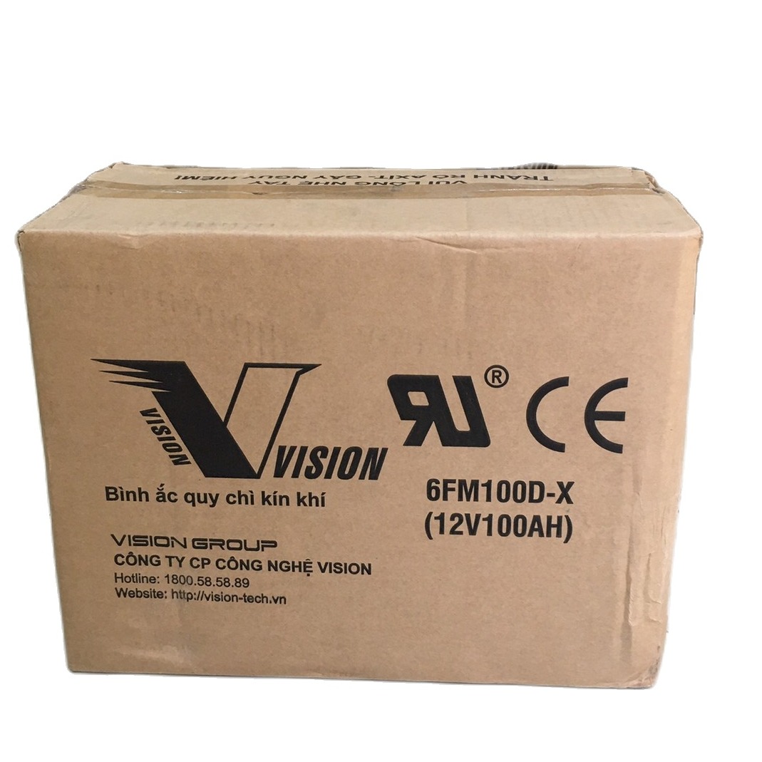 Ắc quy Lưu trữ Xả sâu Vision 6FM100D-X (12V-100ah) mới 100% chính hãng