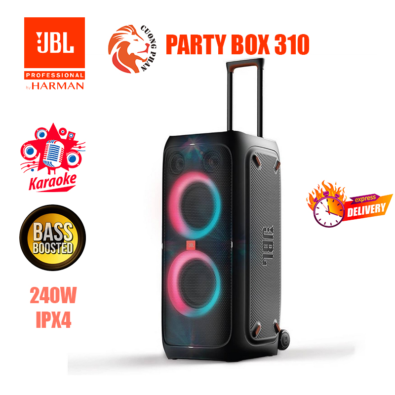 Loa bluetooth jbl partybox 310 - công suất mạnh mẽ 240w - hàng chính hãng pgi - giao nhanh 2h hcm