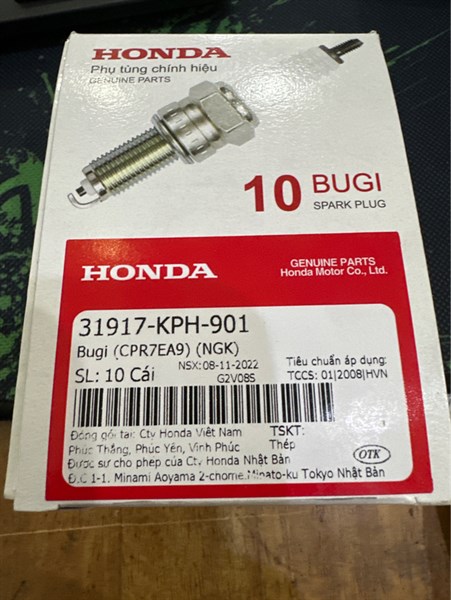 Bugi ngk cpr7ea9 honda air blade 110 / 125 / 150