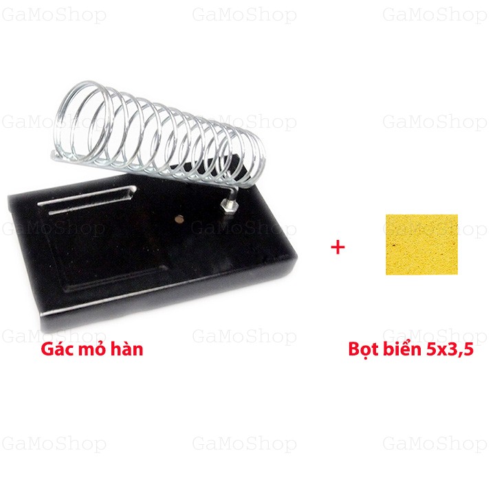 B2- Bộ Gác mỏ hàn và miếng Bọt biển GamoShop