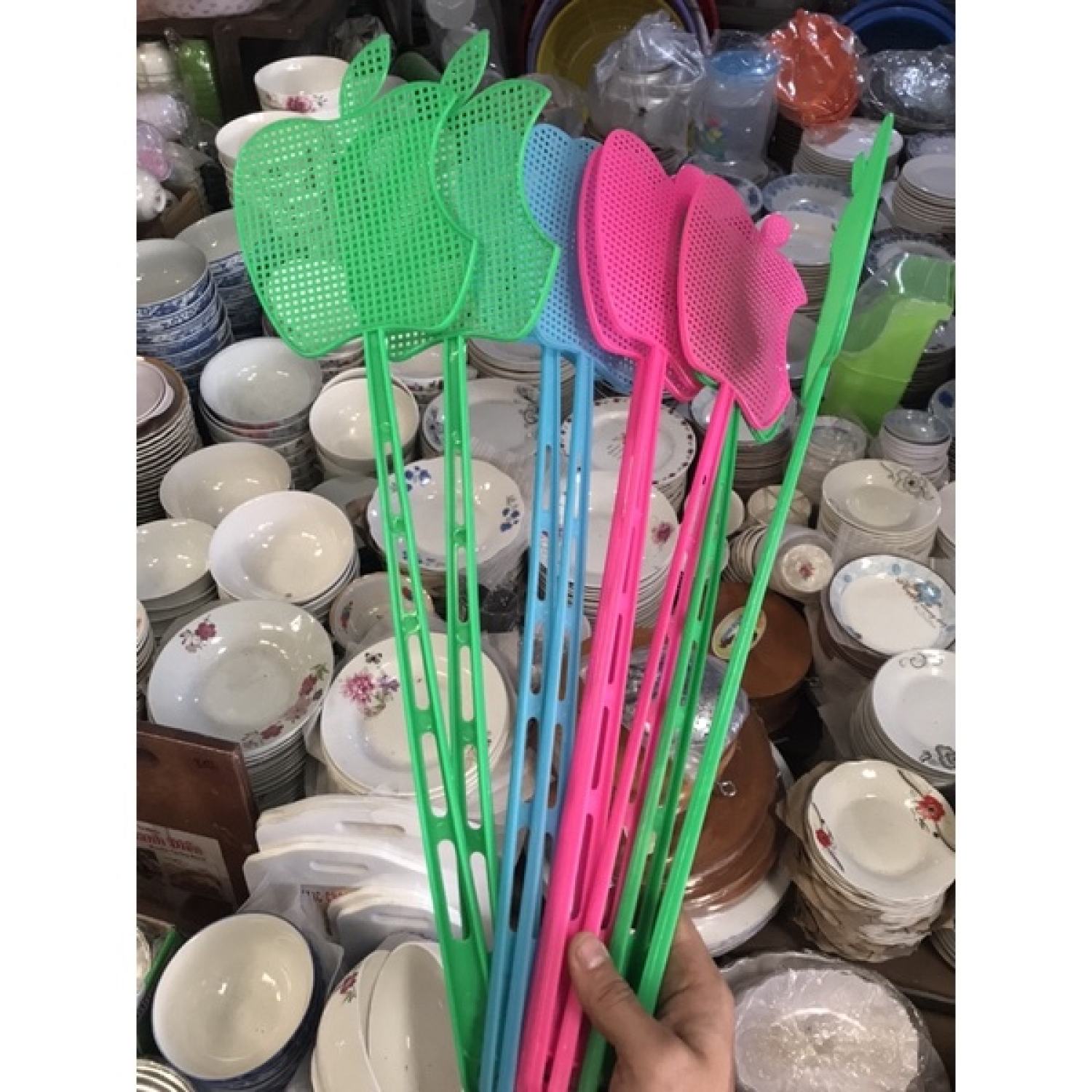 Cây đập ruồi đập muỗi bằng nhựa dẻo hàng tốt