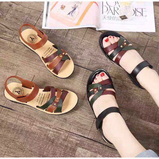 Sandal, dép quai hậu nhựa, hàng Quảng châu siêu rẻ, siêu êm chân