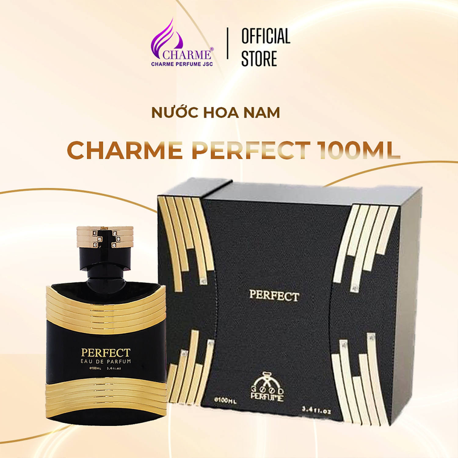 Nước Hoa Nam Char.me Perfect - Sang Trọng và Quyến Rũ