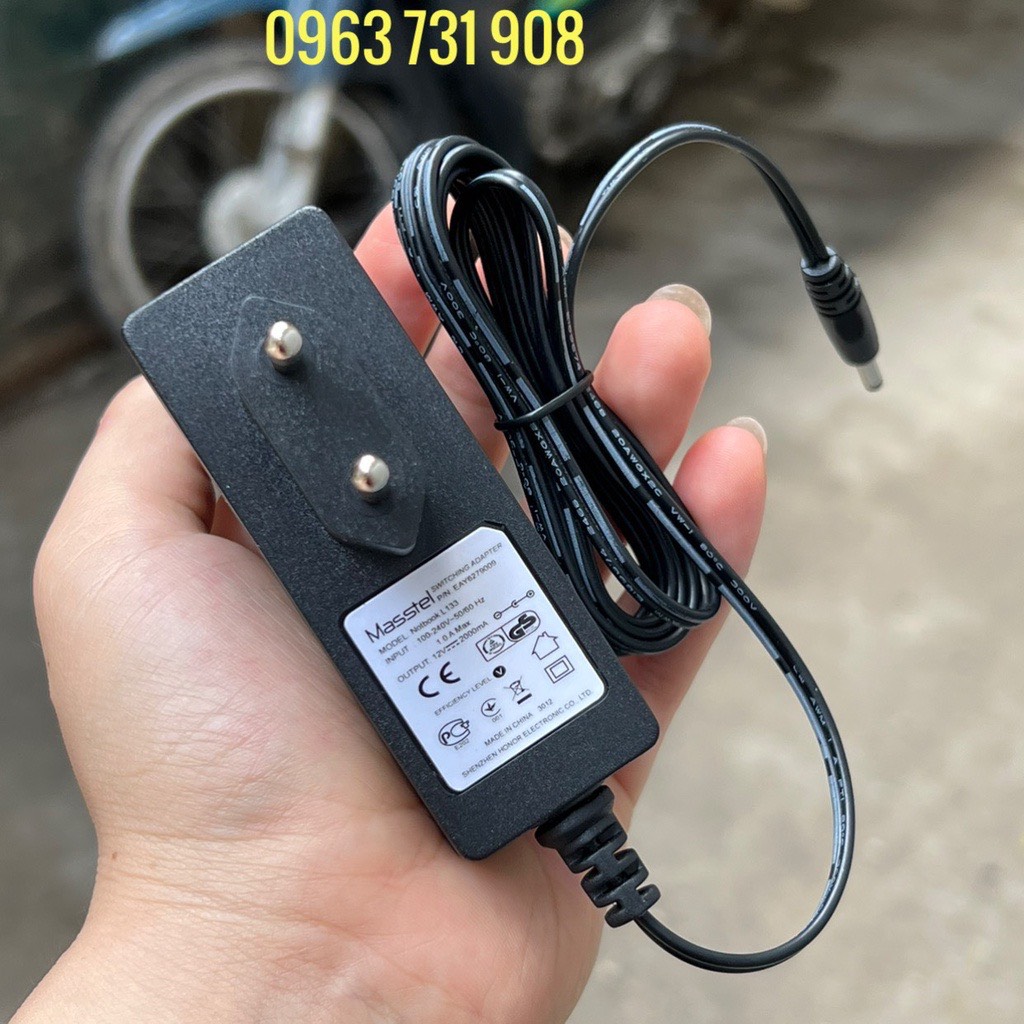 Bộ dây sạc laptop masstel e140 12v 2a
