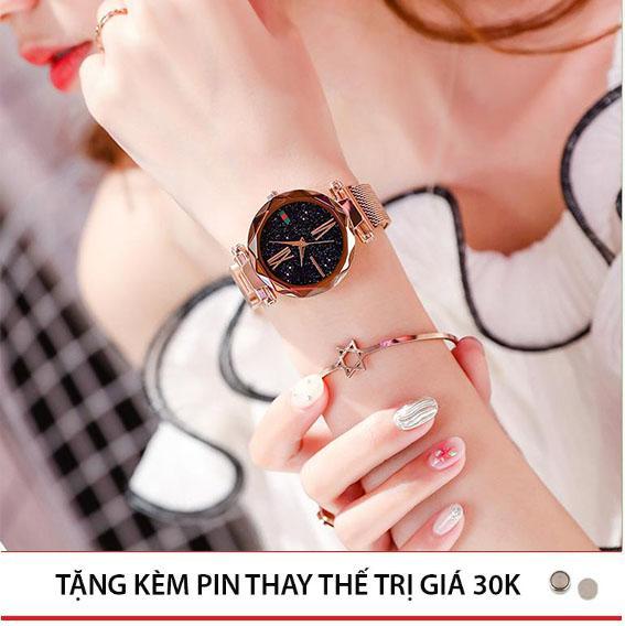 (ĐẠI ĐỊA CHẤN - XẢ KHO 3 NGÀY, Tặng pin & Lắc tay xinh xắn) Đồng Hồ Nữ Dây Nam Châm Dimini Thời Trang GIÁ CỰC SỐC