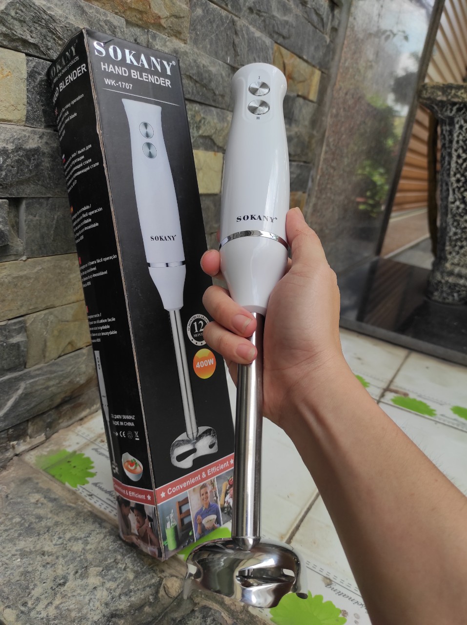 Máy xay cầm tay đa năng sokany wk-1707 400w